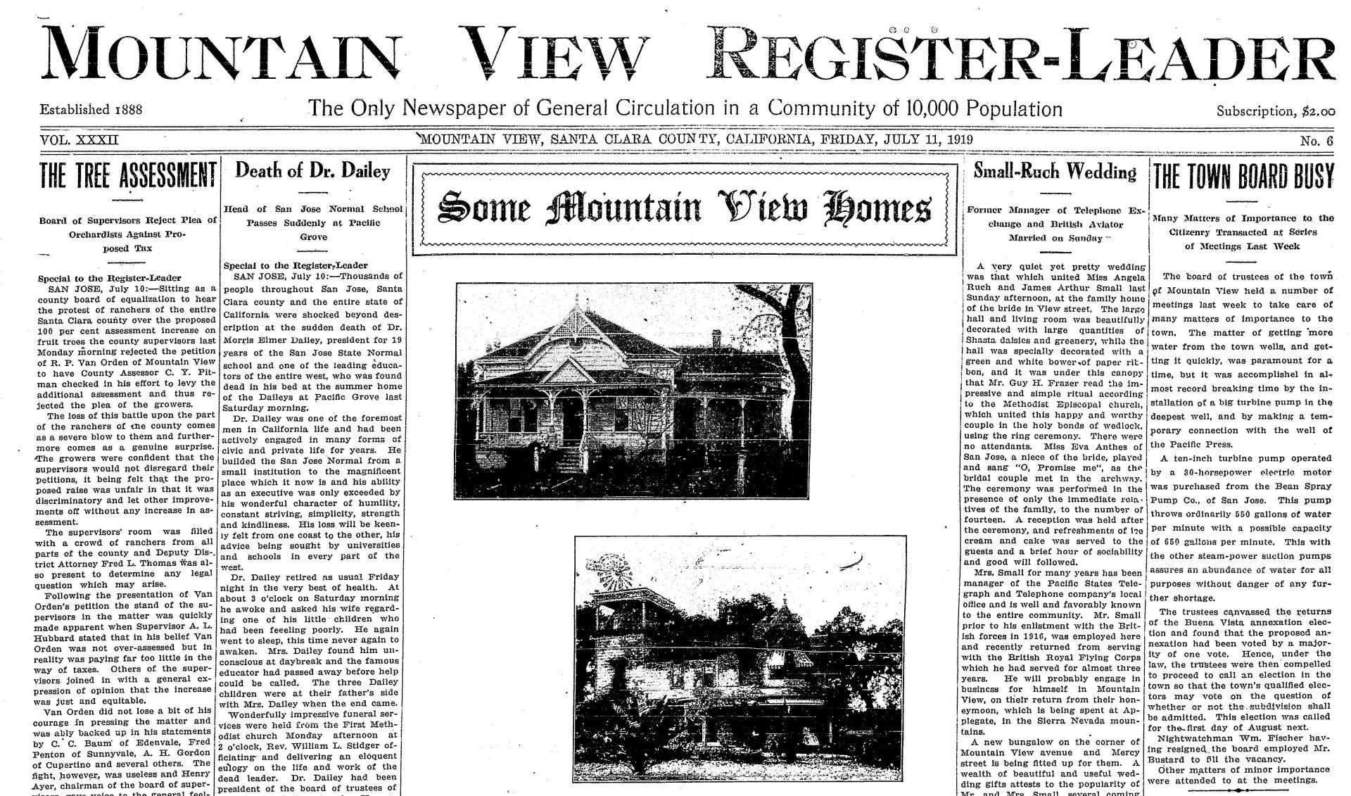 Mountain View Historical Newspapers